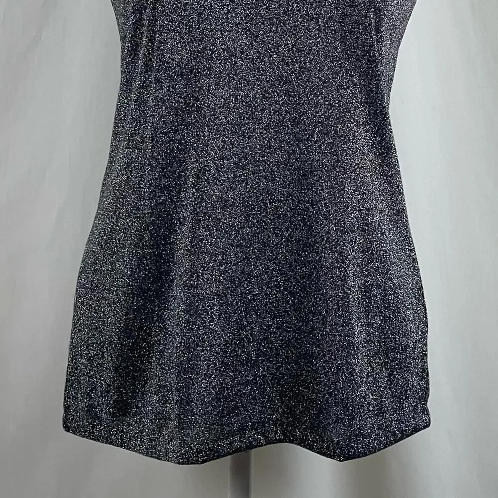 J. Crew Metallic Silver Sleeveless Tank Top NWT Size S Whimsical Rave